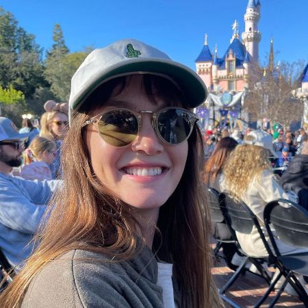 Arlo Day Brody's mother, Leighton Meester, photographed at Disney Land.